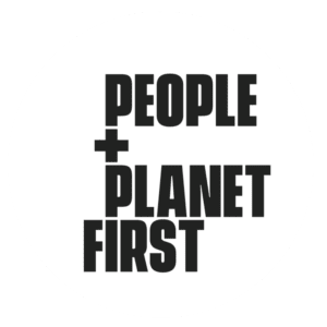 PEOPLE + PLANET FIRST logo